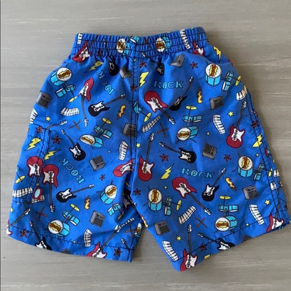 Crazy Rock Basic Swimsuit / Bright Blue - Picture 4 of 4